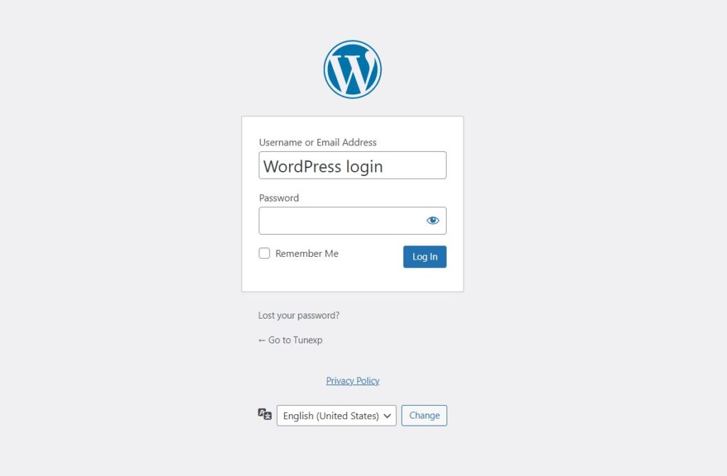 WordPress-Login 